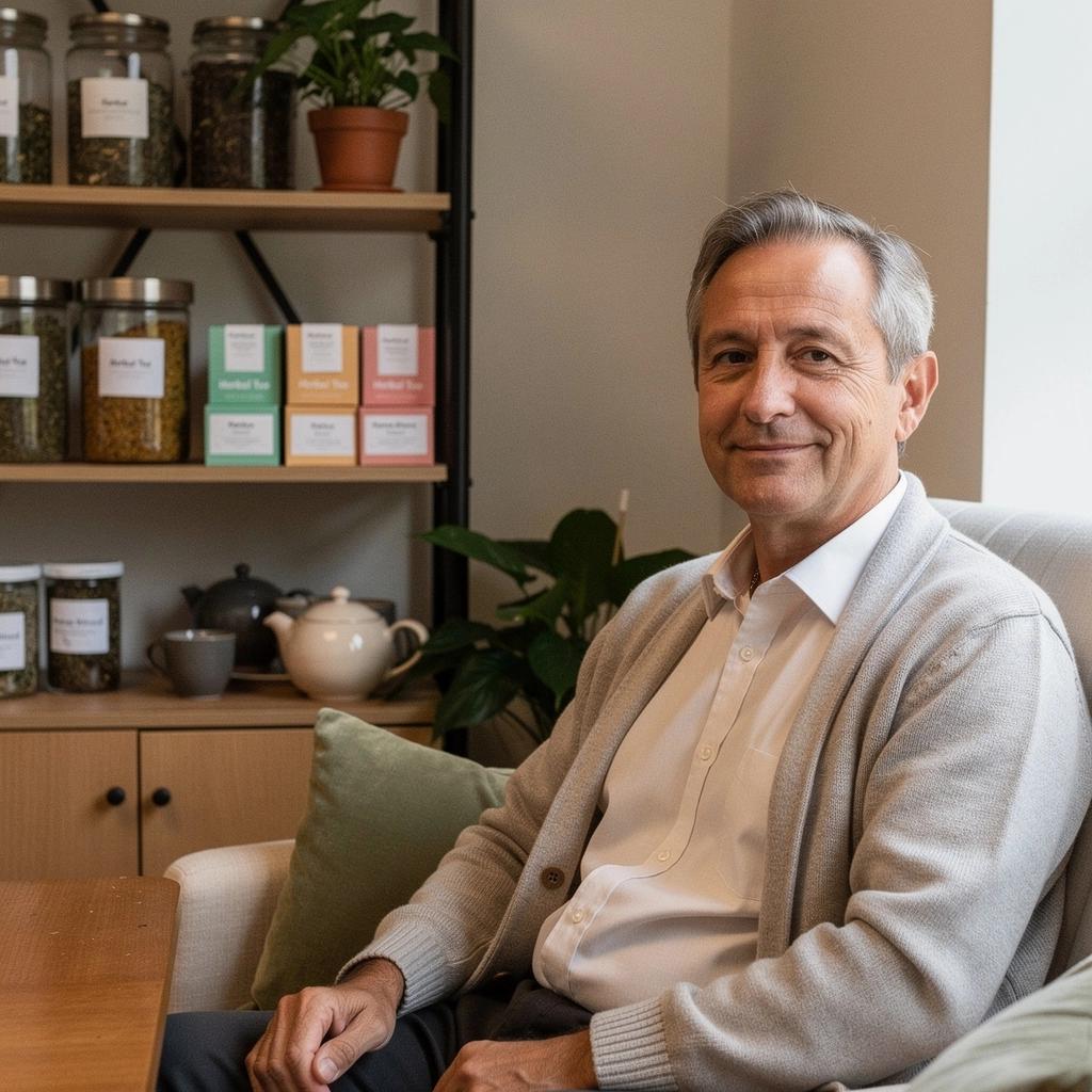 Čerstvé bylinky v záhrade, pripravené na prípravu čaju na upokojenie.